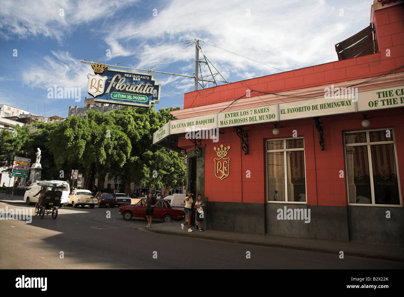 Floridita Bar y restaurante, el hogar del Daiquiri aquí, que se hizo