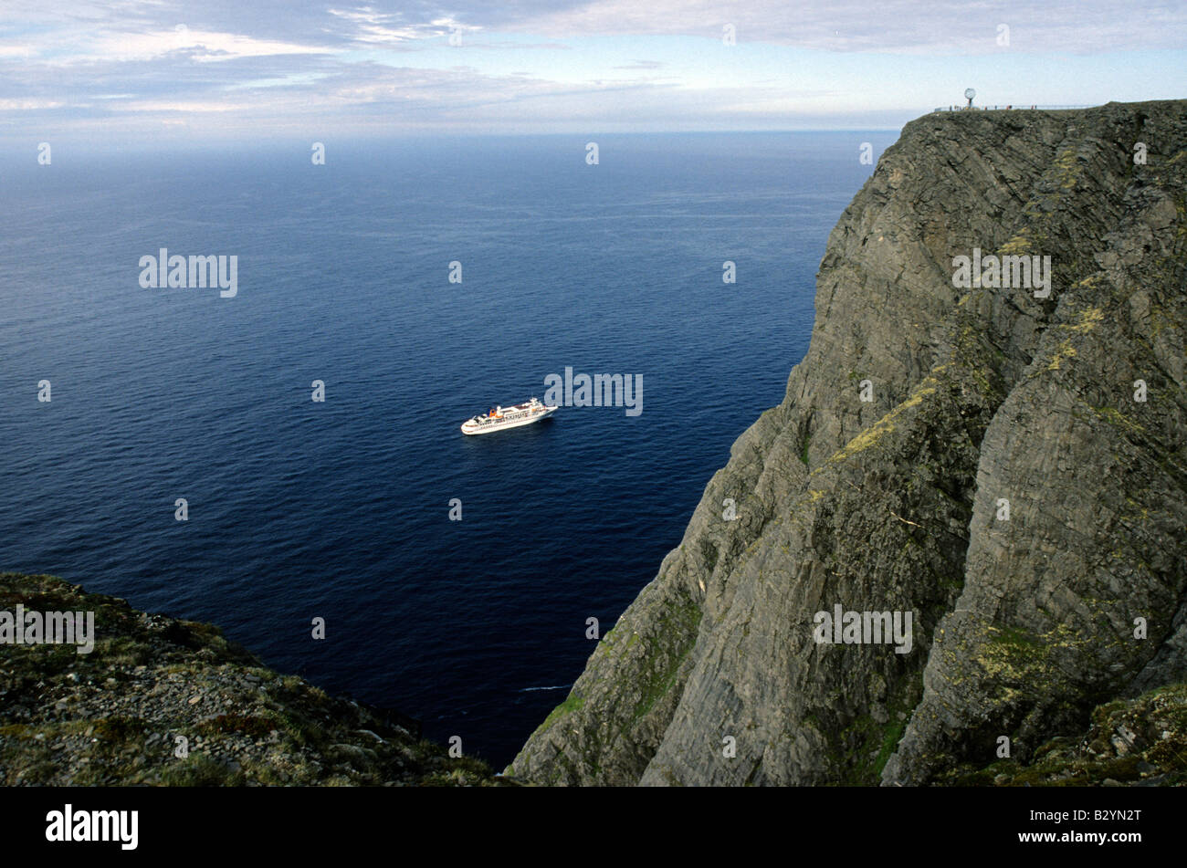 Noruega Nordkapp el globo y crucero Foto de stock