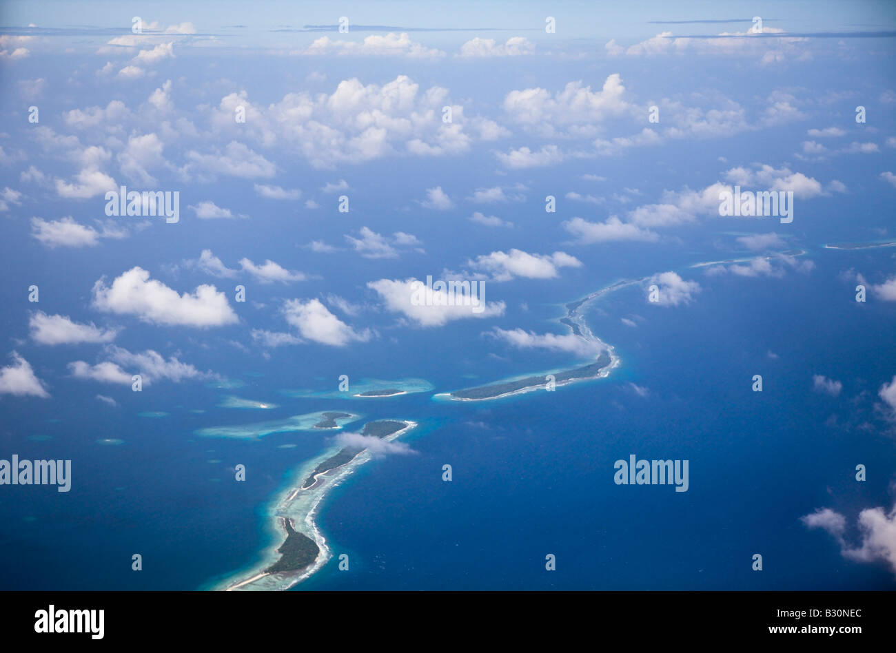 Ver en el atolón de Majuro atolón Majuro, Islas Marshall Micronesia Océano Pacífico Foto de stock