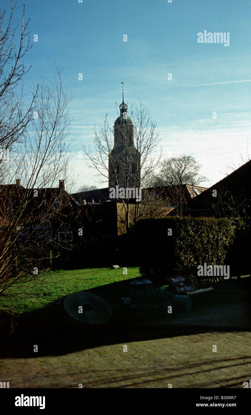 Iglesia, Eenrum, cerca de Groningen, Países Bajos Foto de stock