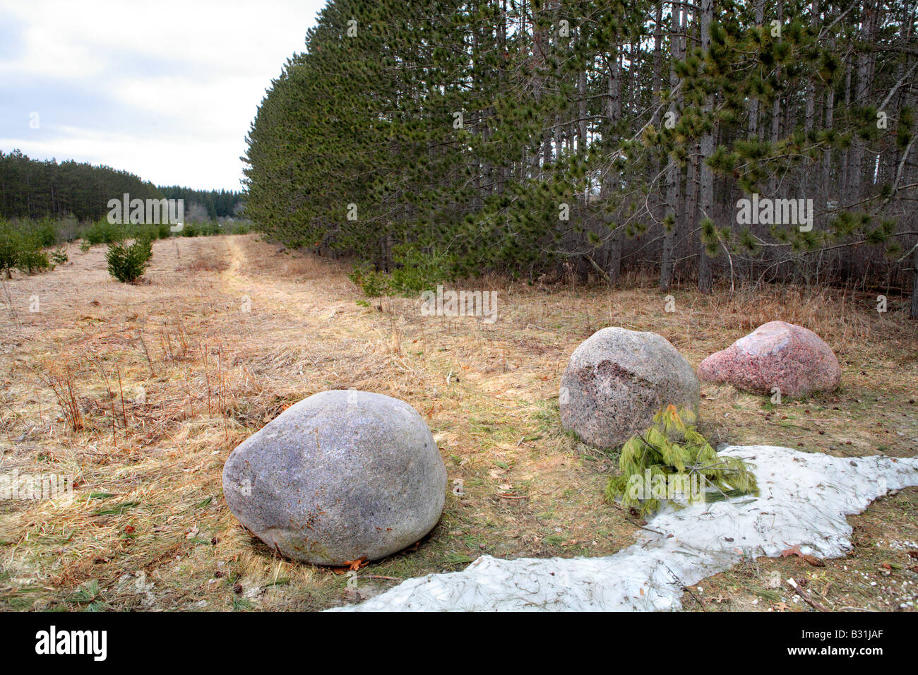 Edad de Hielo National Scenic Trail en temporada de invierno cerca de
