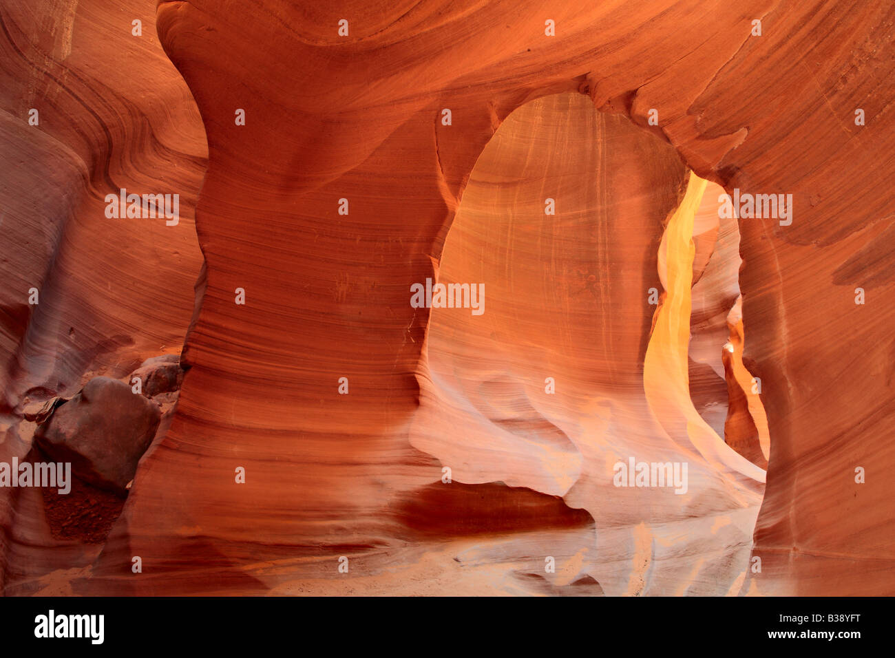 Arch en el Cañón Antelope Inferior Page Arizona Foto de stock