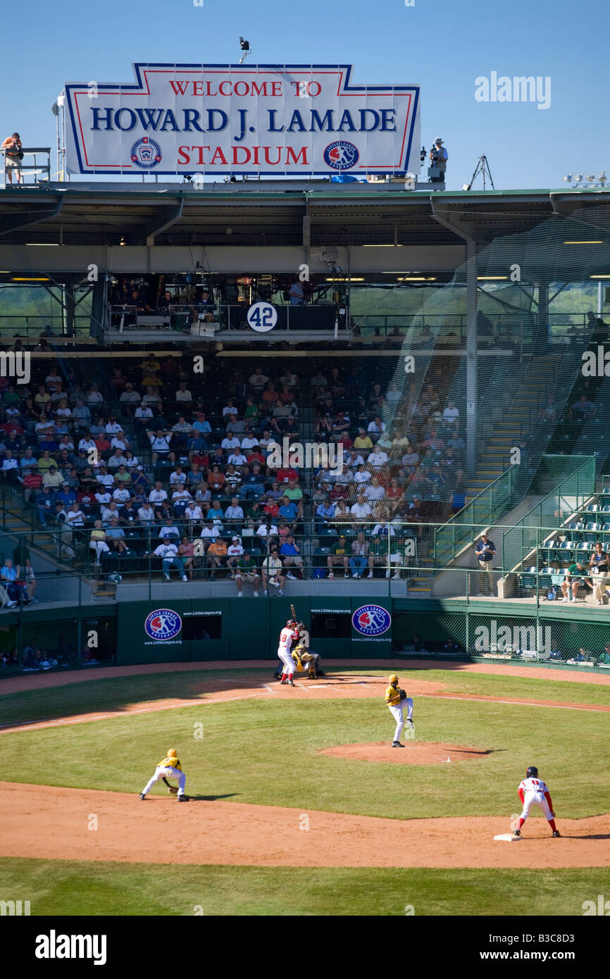 Juego de beisbol jugando williamsport fotografías e imágenes de alta