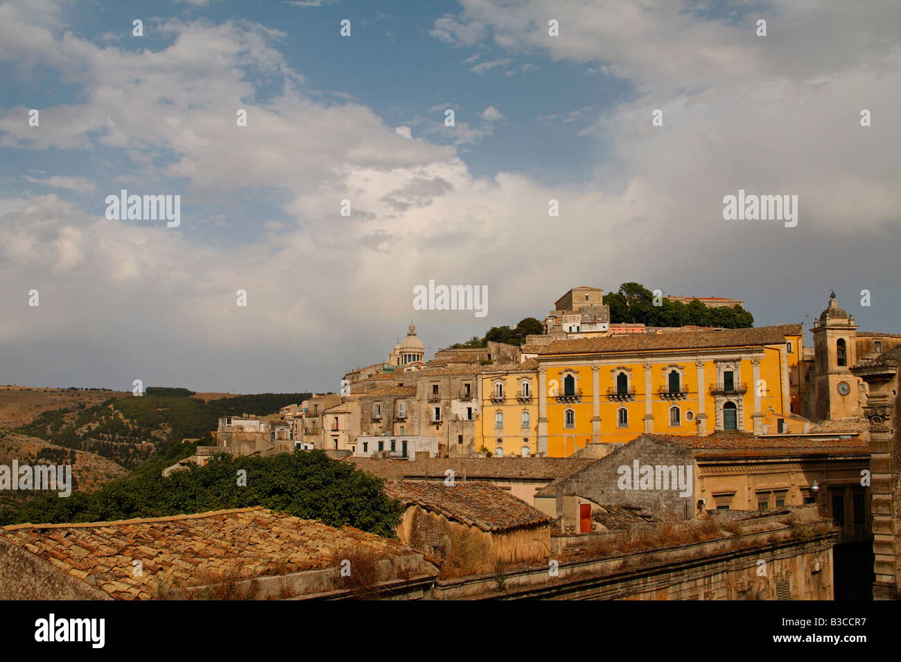 Ibla área de patrimonio mundial de la UNESCO, Ragusa, Sicilia Foto de stock