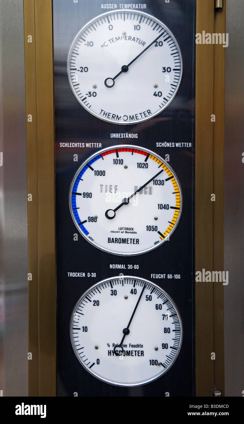 Estación meteorológica automática en color de alta precisión con barómetro  higrómetro. Temperatura y humedad exterior e interior. Incluye emisor de  exteriores.