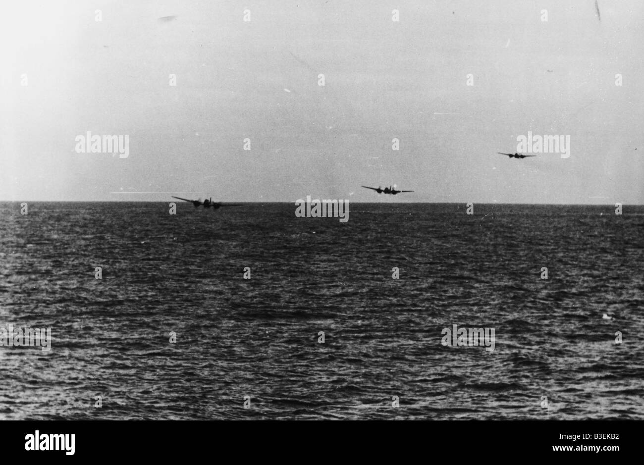 Aviones de combate sobre el Atlántico 1942/43 Foto de stock