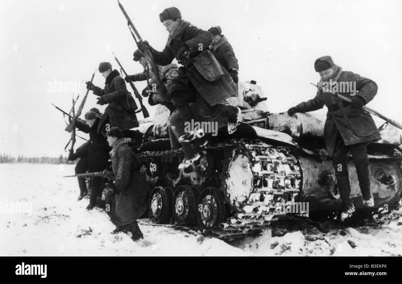 II Guerra Mundial / Ruso / Campaña 1942 Foto de stock