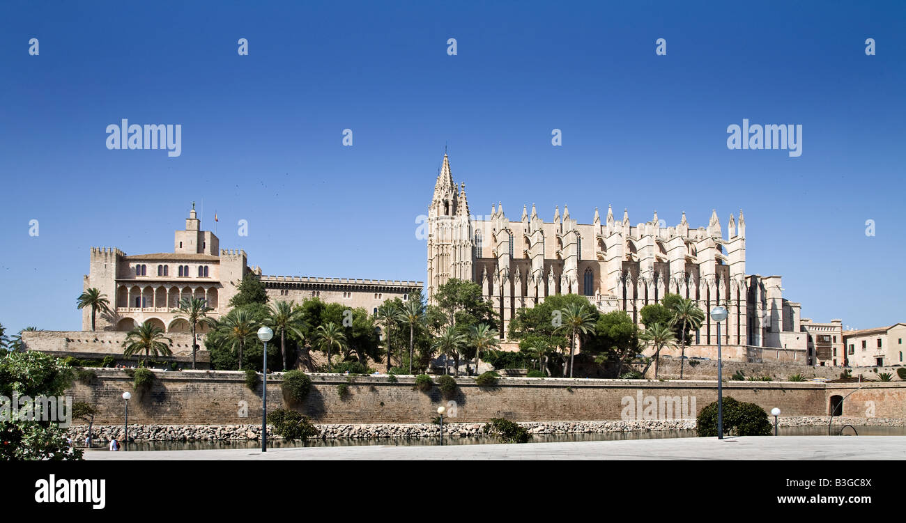 La Catedral de Palma, Mallorca, España Foto de stock
