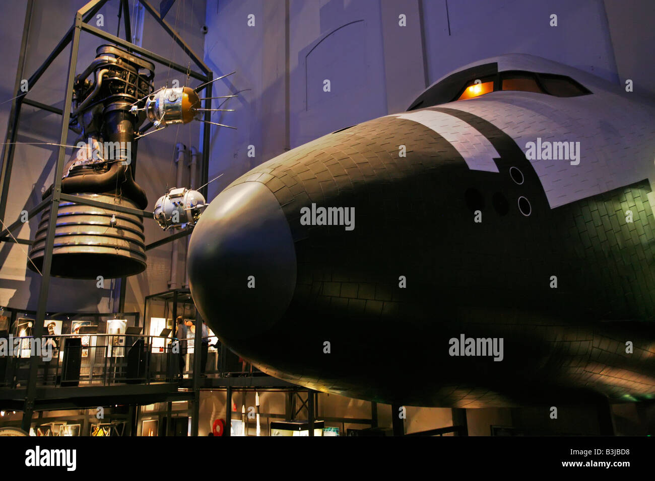Visualización del transbordador espacial Foto de stock