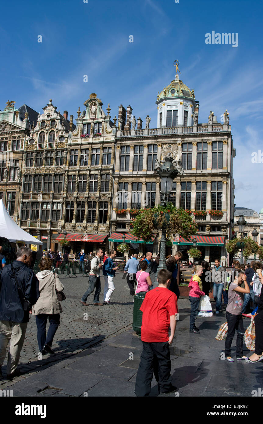 Le Grand Place, Bruselas, Bélgica Foto de stock
