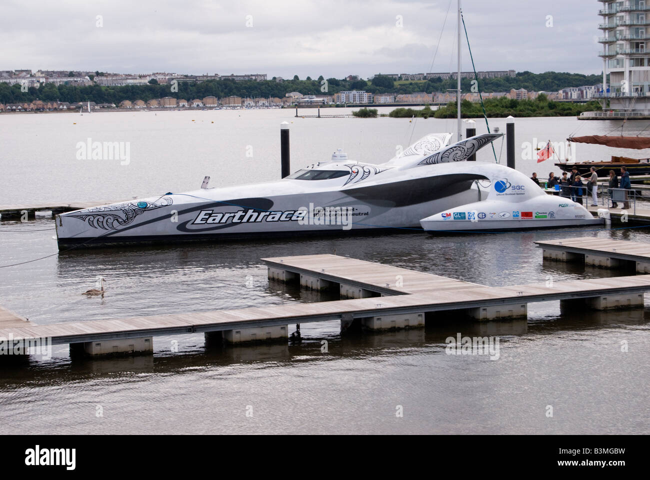 Earthrace speed boat Foto de stock