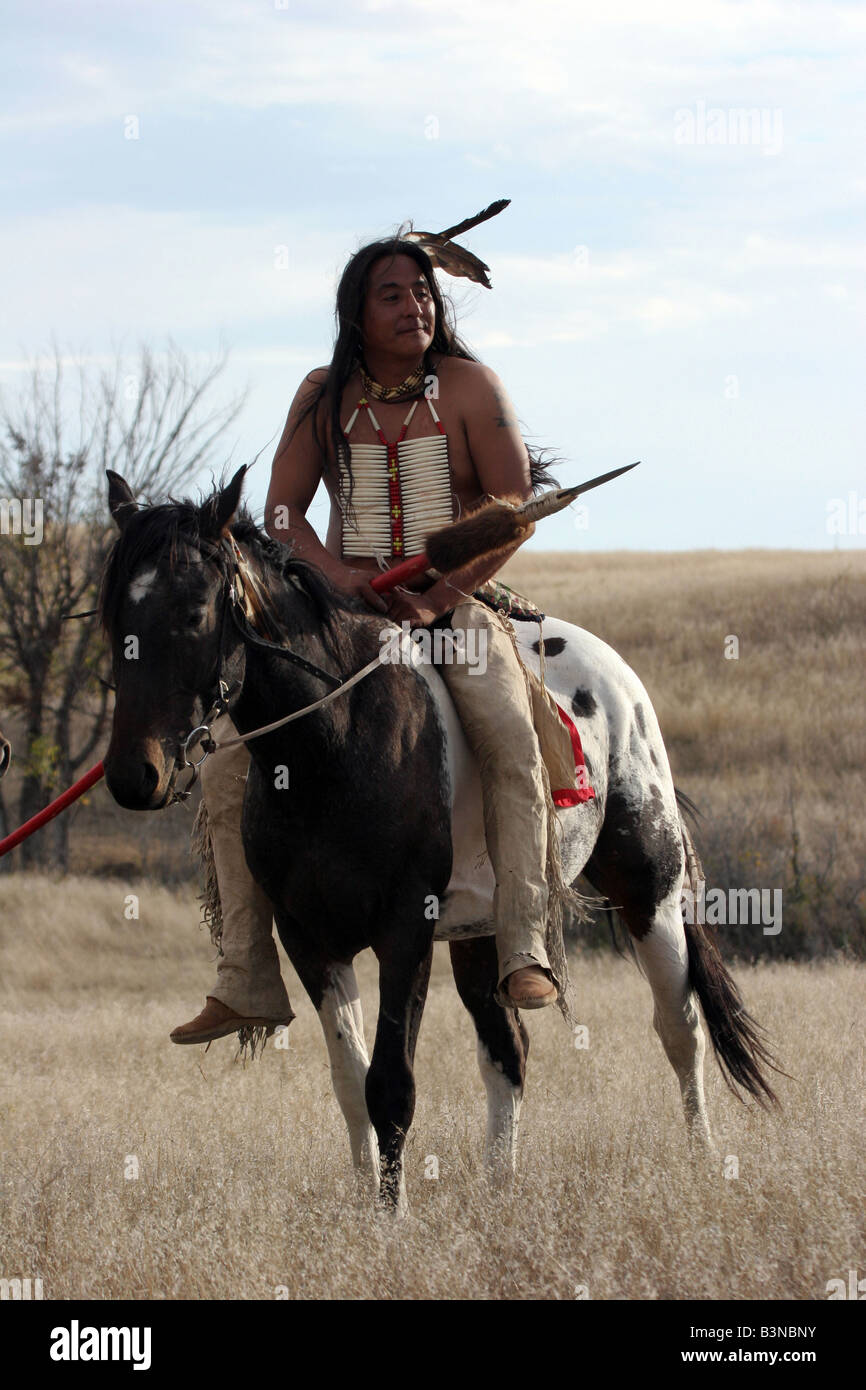 nativo americano a caballo