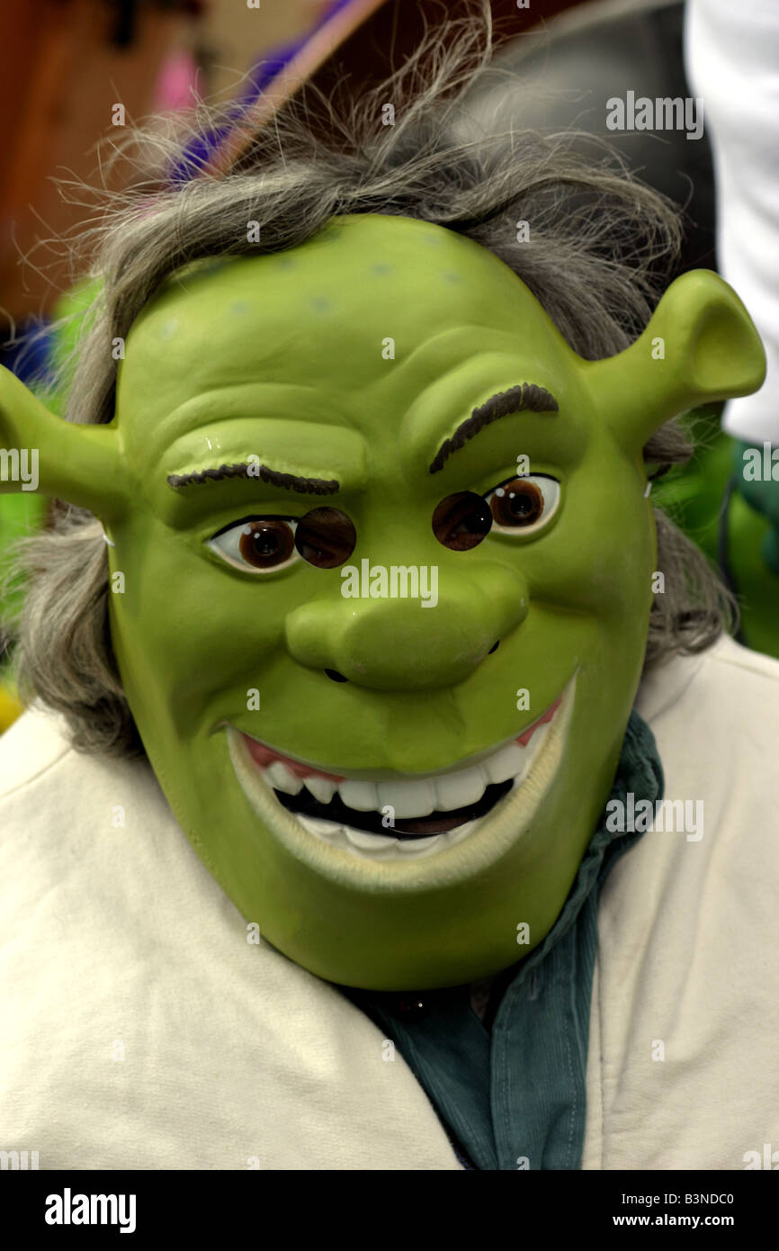 Máscara de Shrek Fotografía de stock - Alamy