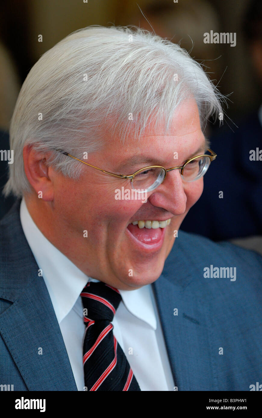El Ministro Federal de Relaciones Exteriores, Frank Walter Steinmeier Foto de stock