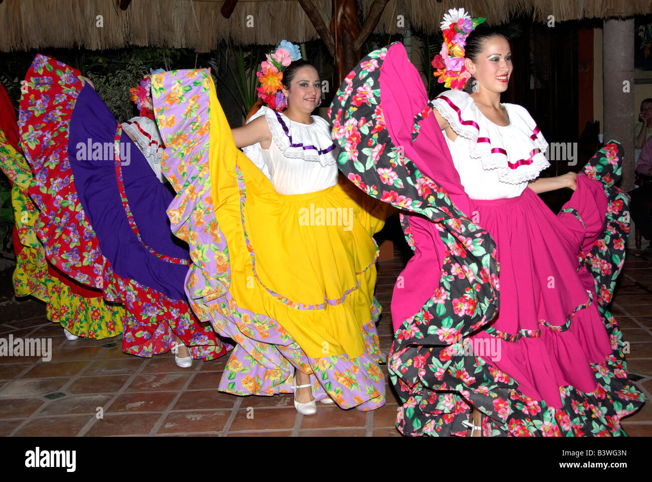 México, Estado de Sinaloa, El Fuerte. Colonial Hotel Posada del Hidalgo,  show folclórico Fotografía de stock - Alamy