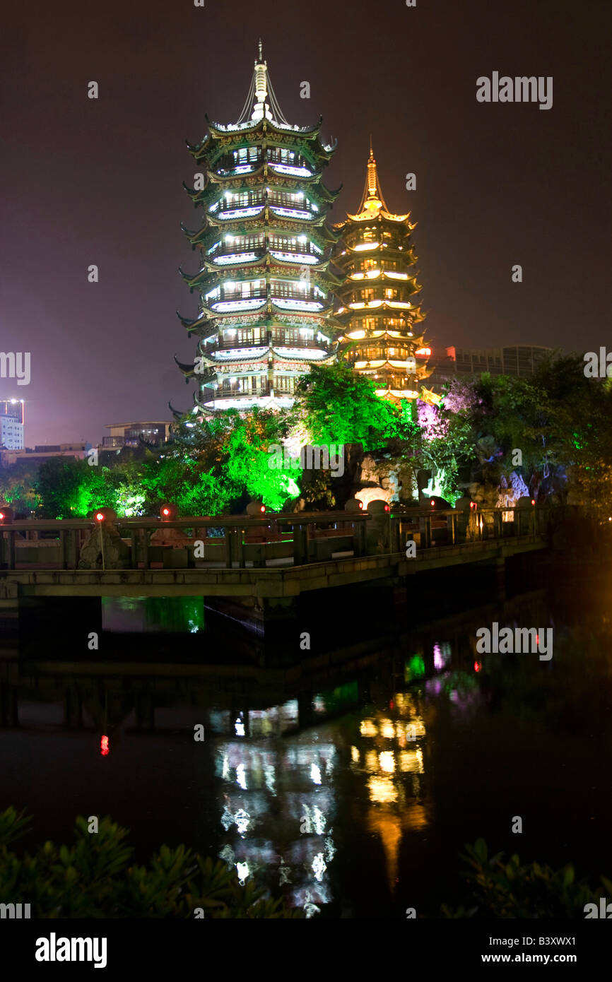 En Guilin Pagoda Foto de stock