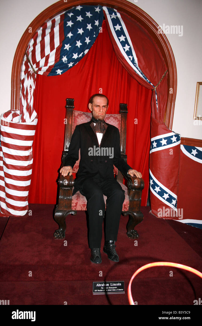 Estatua de Abraham Lincoln en el museo de cera, San Francisco