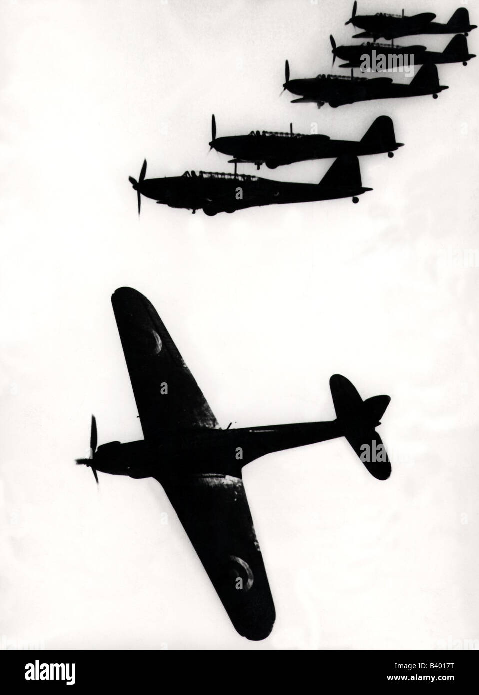 Eventos, Segunda Guerra Mundial / Segunda Guerra Mundial, guerra aérea,  aviones, bombarderos británicos ligeros Fairey Battle, alrededor de 1940  Fotografía de stock - Alamy