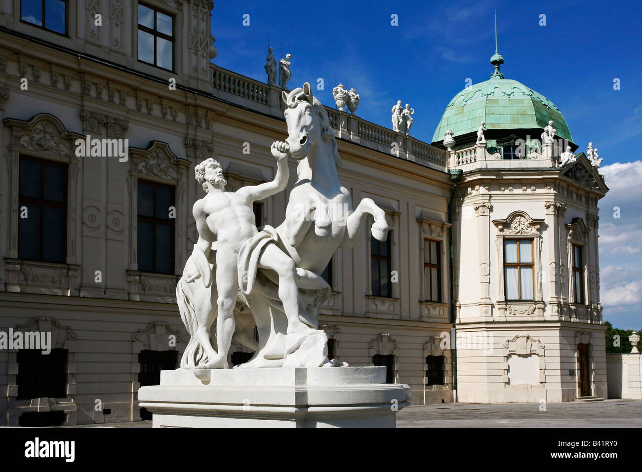 Oberes Belvedere Vienna Austria Foto de stock
