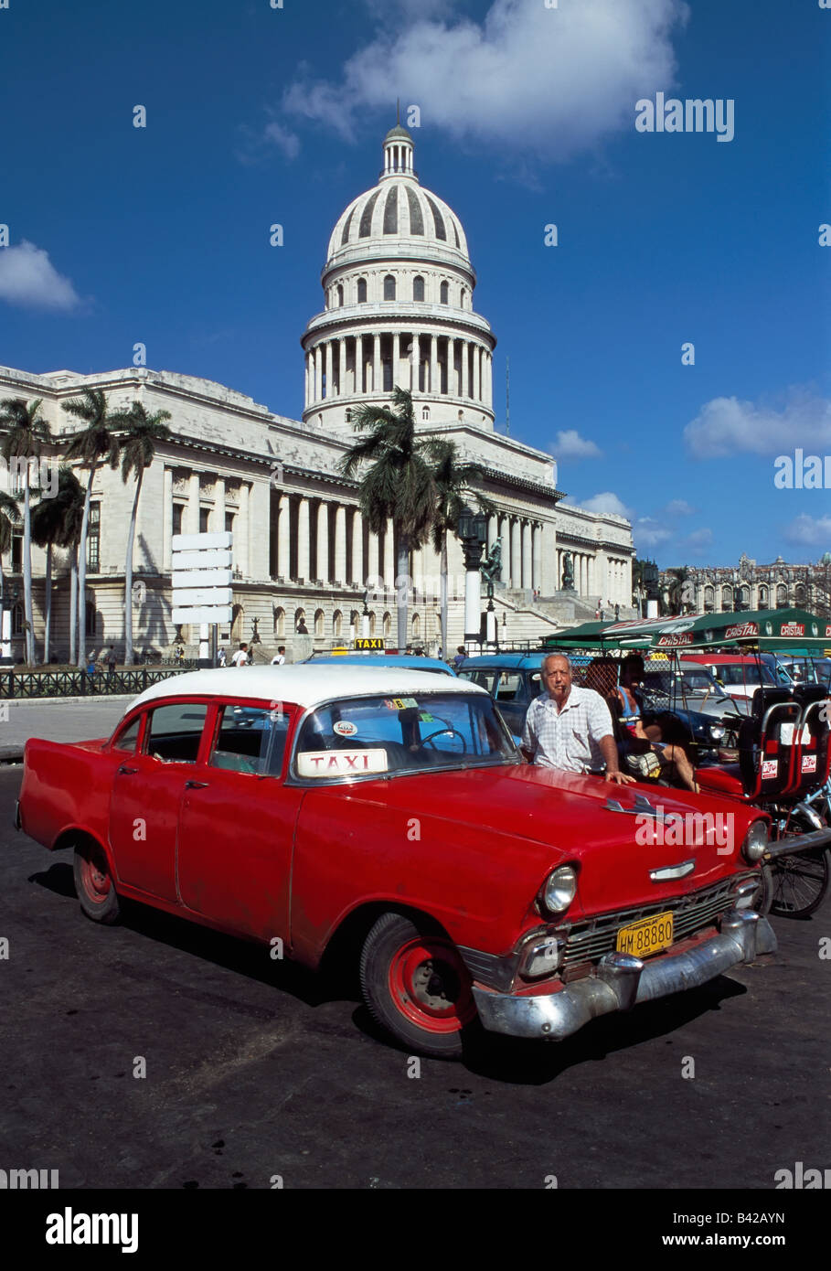 Cuba, Centro Habana, Ciudad de La Habana, Capitolio Nacional construyendo Foto de stock