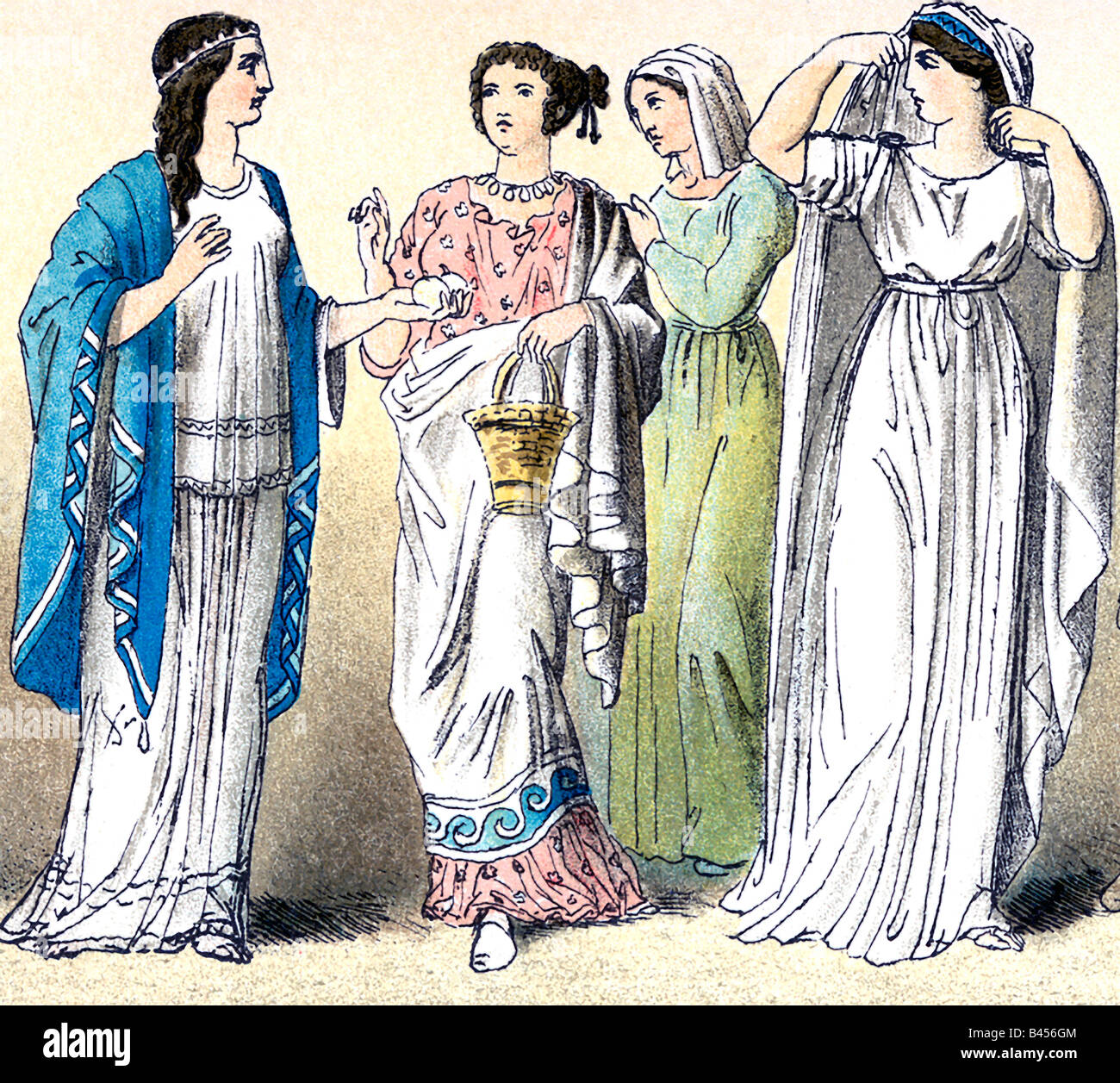 Las mujeres griegas antiguas Foto de stock