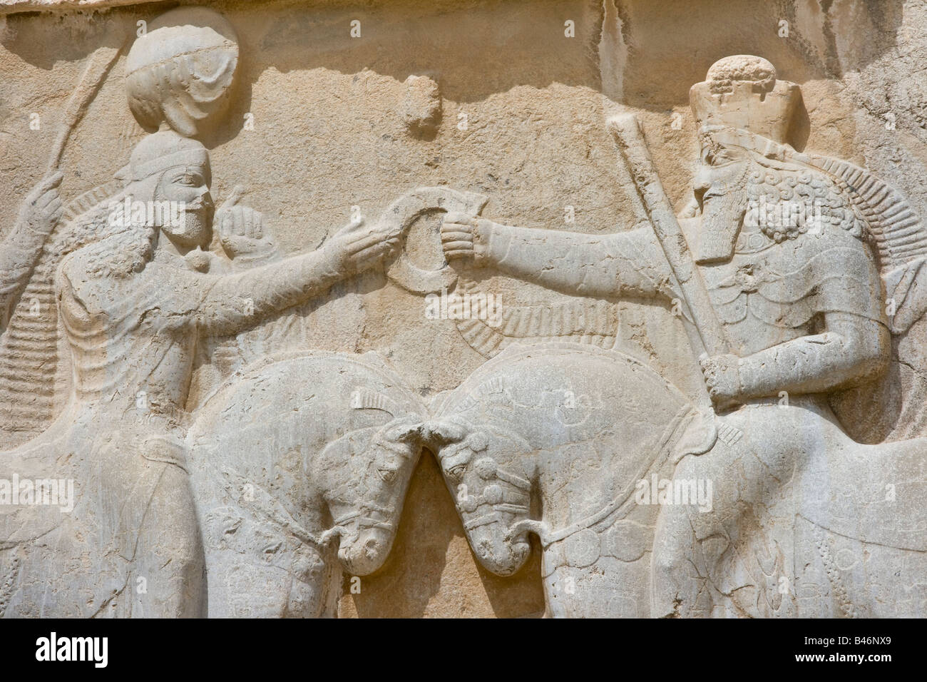 Naqsh e Rostam tumba de reyes aqueménida cerca de Persépolis en Irán Foto de stock
