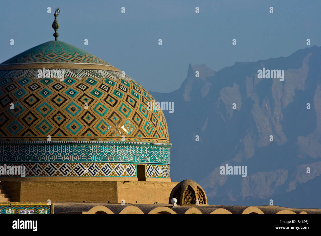 Jameh Masjid o Mezquita del Viernes en Yazd, Irán Foto de stock