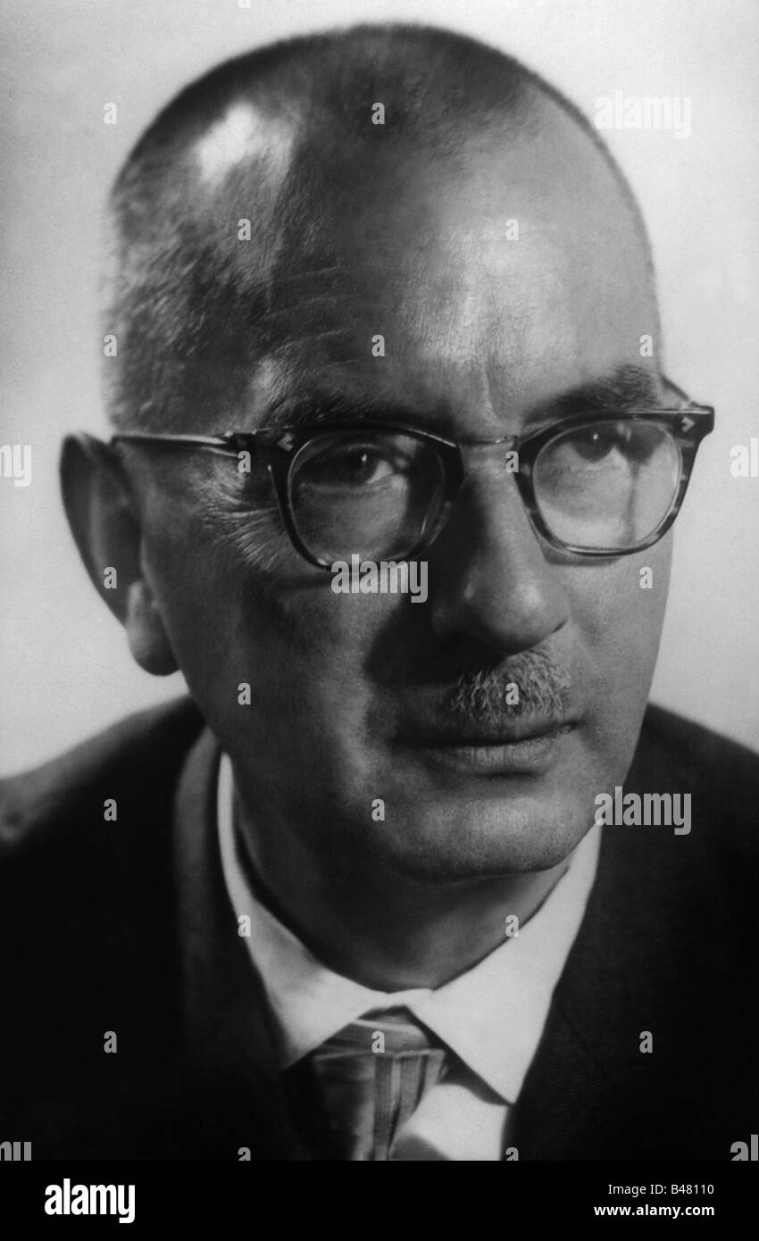Ziegler, Karl Waldemar, 26.11.1898 - 11.8.1973 químico alemán, retrato, disparo de estudio, alrededor de 1960, Foto de stock