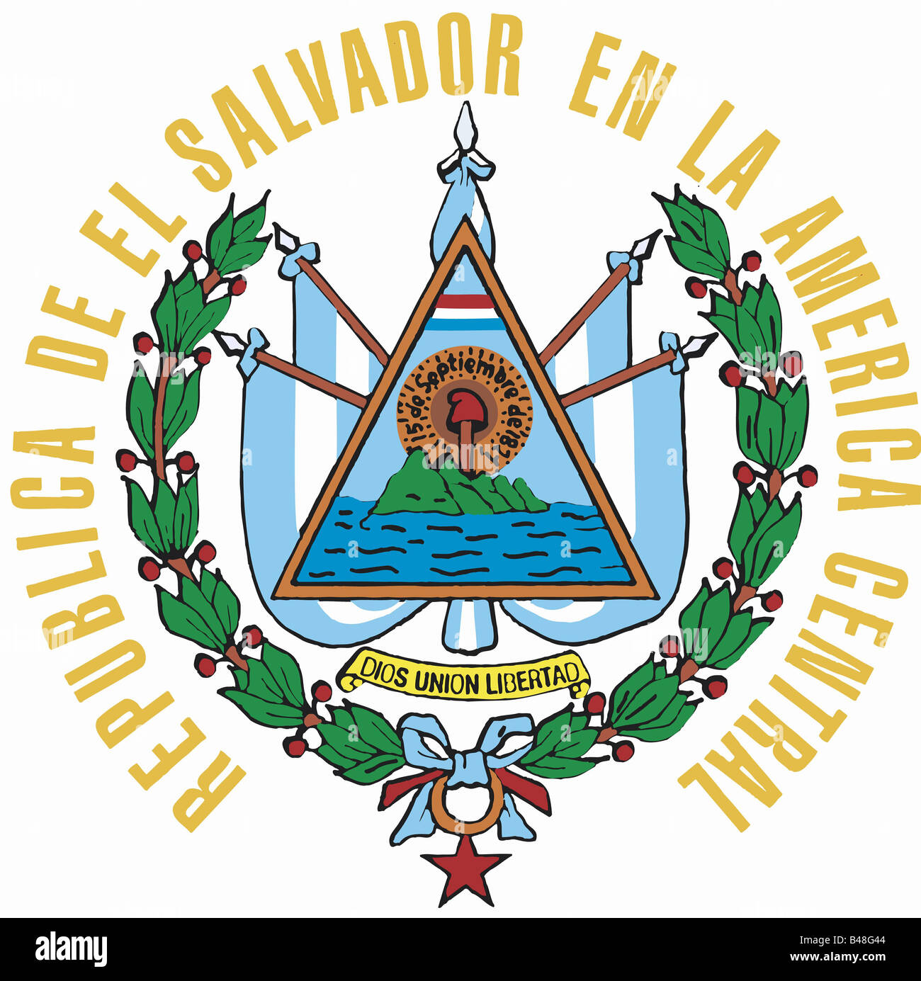 Escudo nacional de el salvador 1912 fotografías e imágenes de alta
