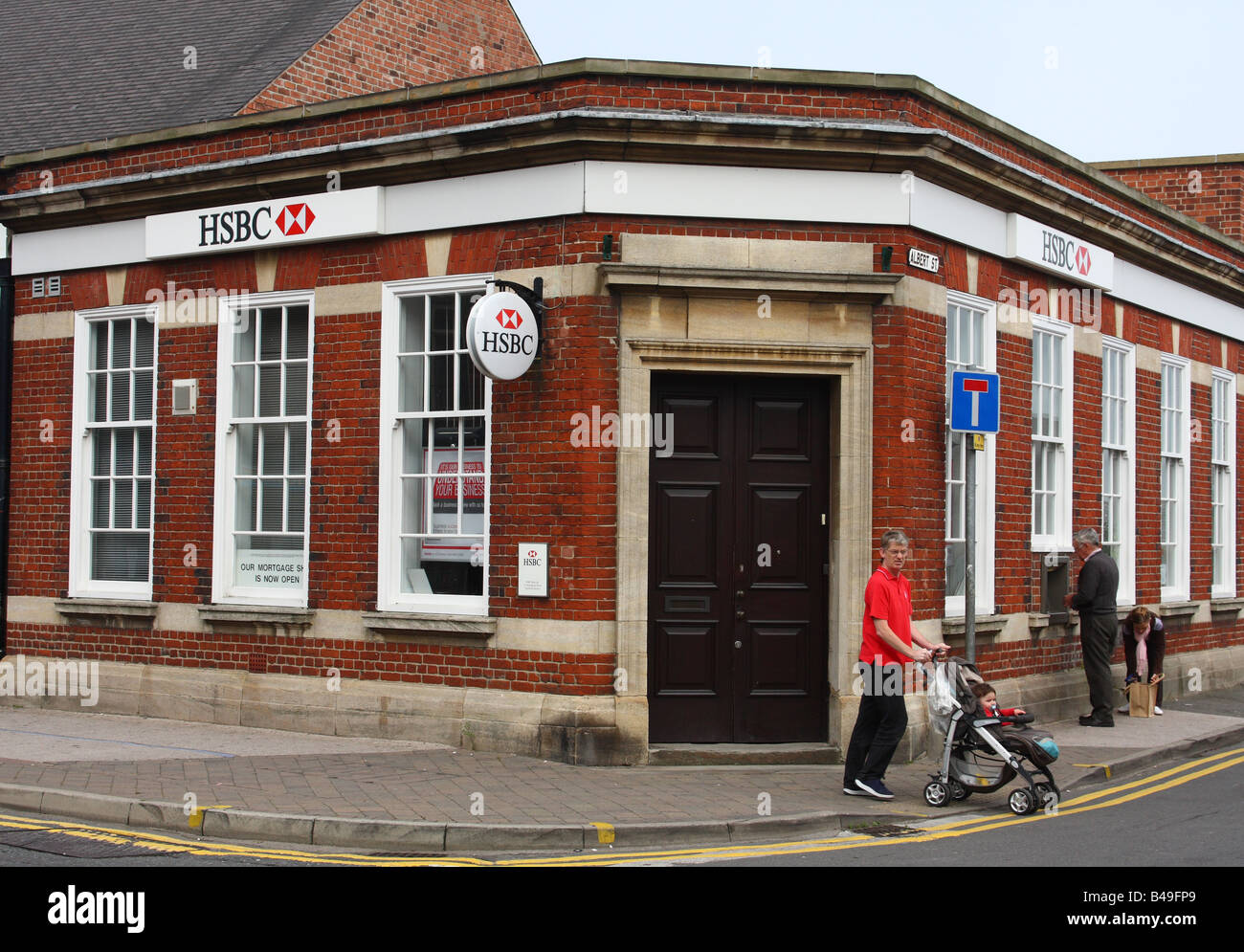 HSBC Bank, Eastwood, Nottinghamshire, Inglaterra, Reino Unido. Foto de stock