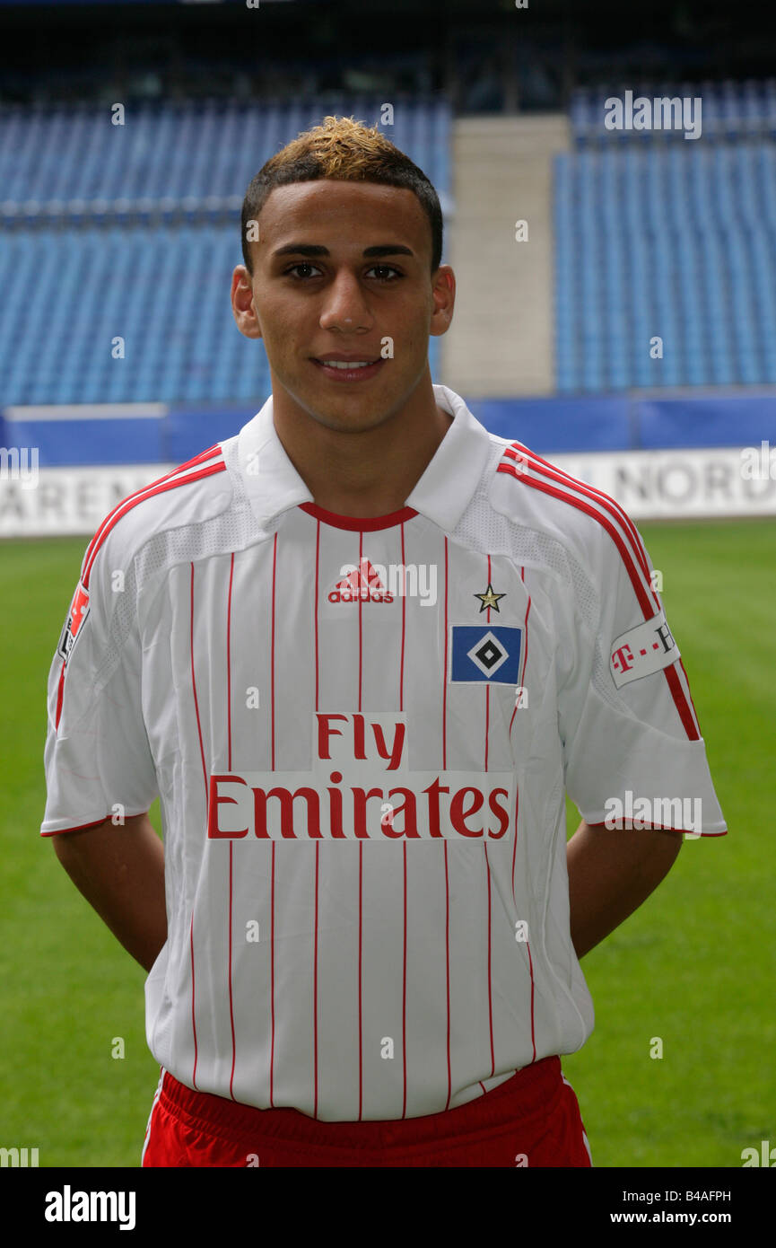 Ben-Hatira, Änis, * 18.7.1988, atleta (fútbol), de media longitud, jugador del Club Deportivo de Hamburgo (HSV), temporada 2007 / 2008, Foto de stock