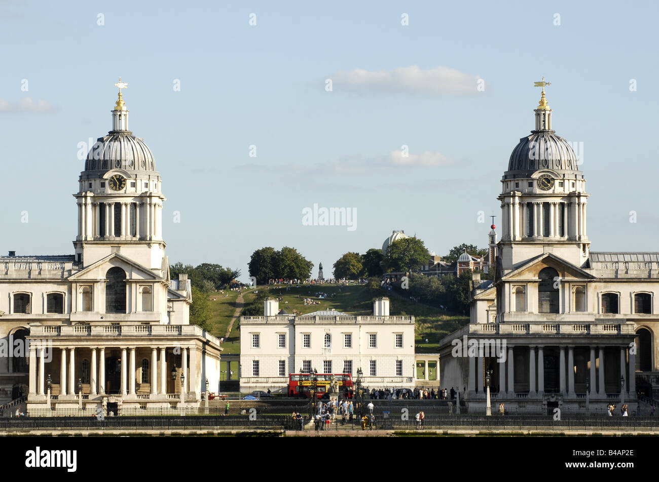 El Royal Naval College de Greenwich Foto de stock
