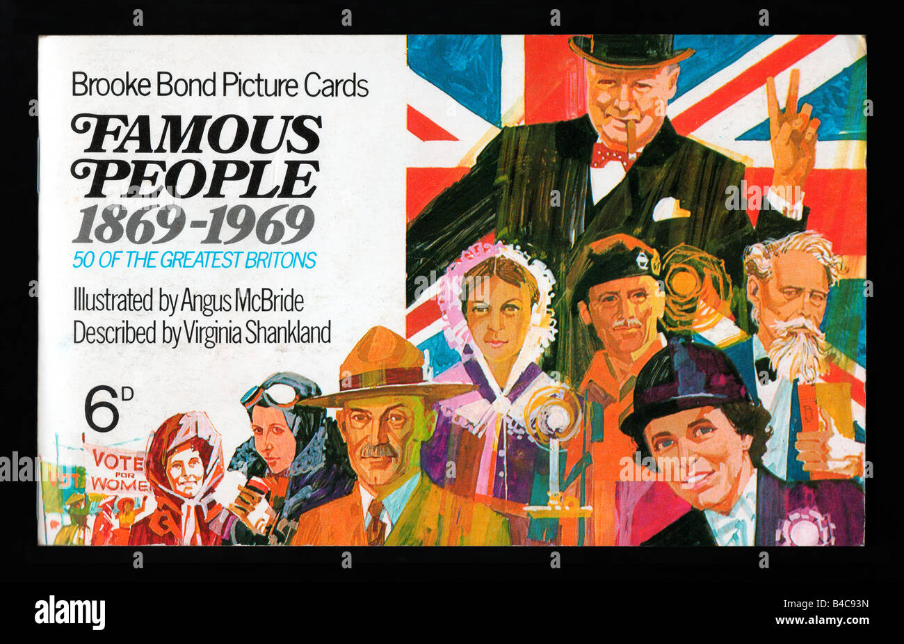 Brooke Bond PG Tips picture card álbum personas famosas publicado el 30 de junio de 1969. Foto de stock