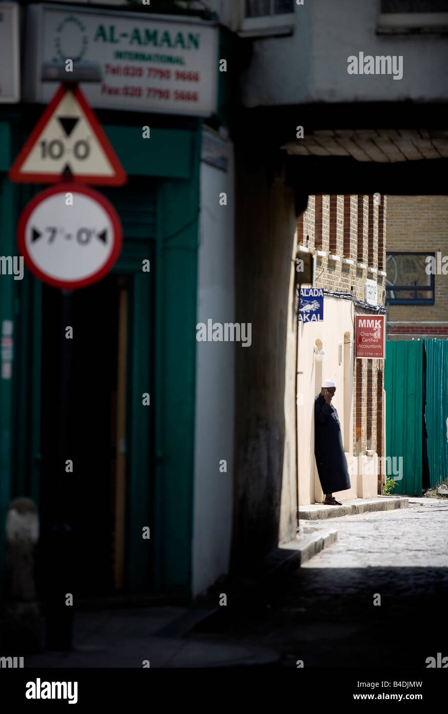 Musulmán en el East End Foto de stock