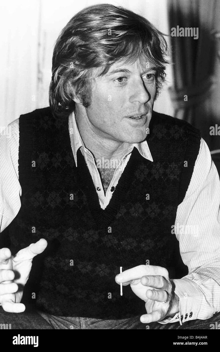 Robert Redford Actor hablando de mayo de 1988 MSI de DBASE Foto de stock