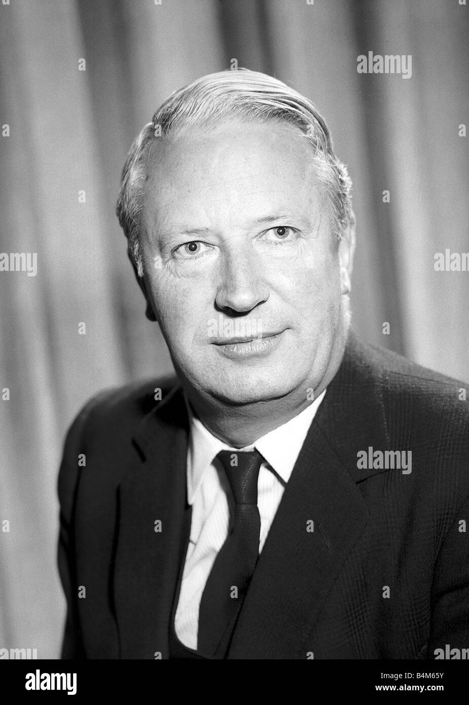 Edward Heath El Lider Del Partido Conservador 1966 Fotografia De Stock Alamy