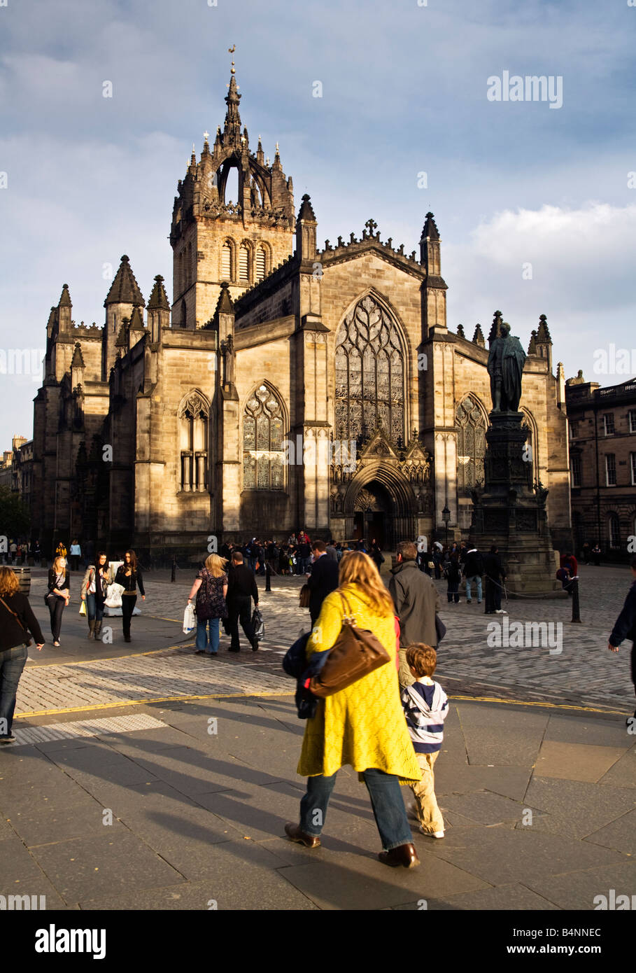 La Catedral de St Giles, Royal Mile, ciudad de Edimburgo, Escocia. Foto de stock