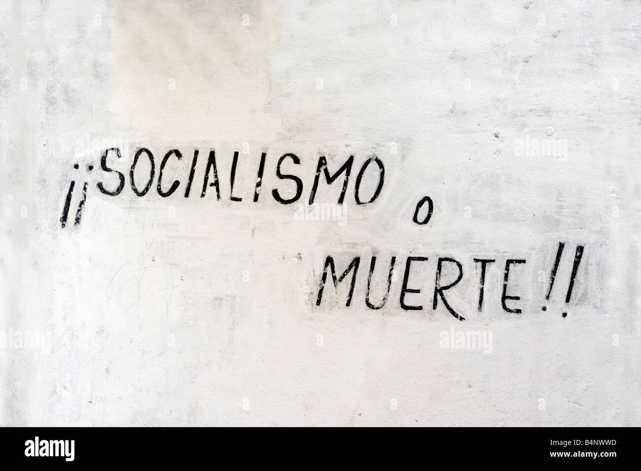 Socialismo o Muerte Fotografía de stock Alamy