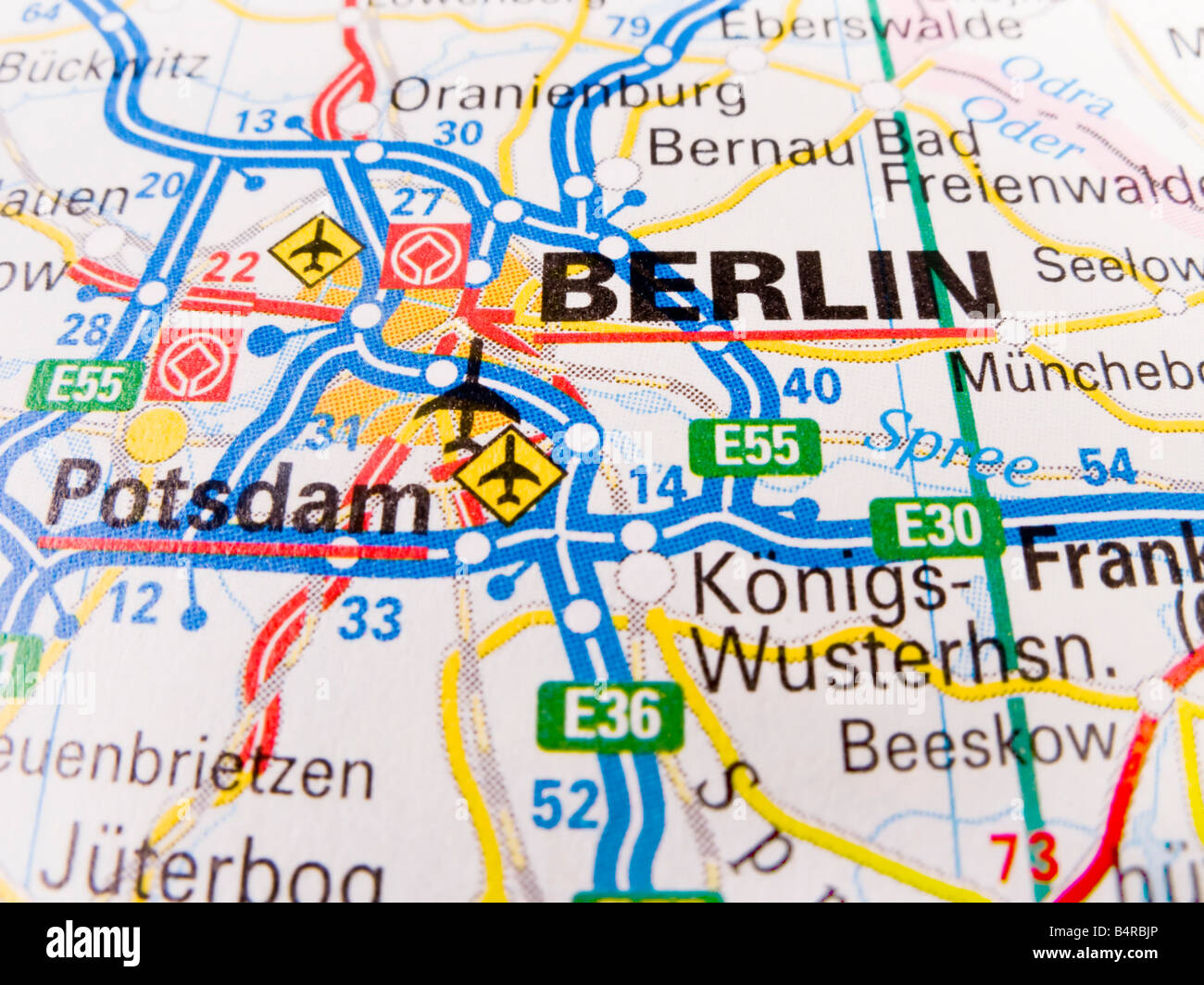 Map of berlin fotografías e imágenes de alta resolución - Alamy