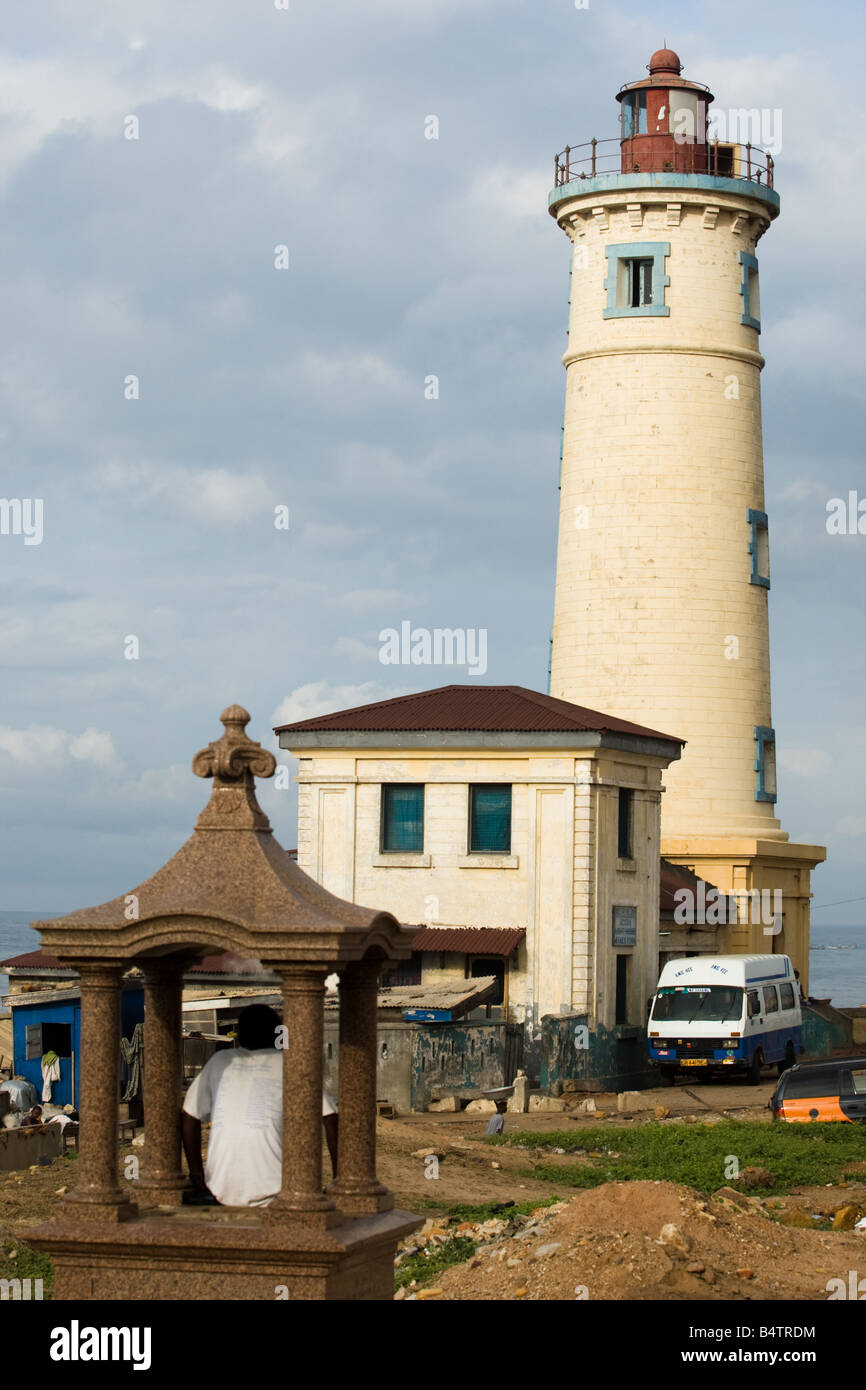 Faro de Jamestown Jamestown Accra Ghana Foto de stock