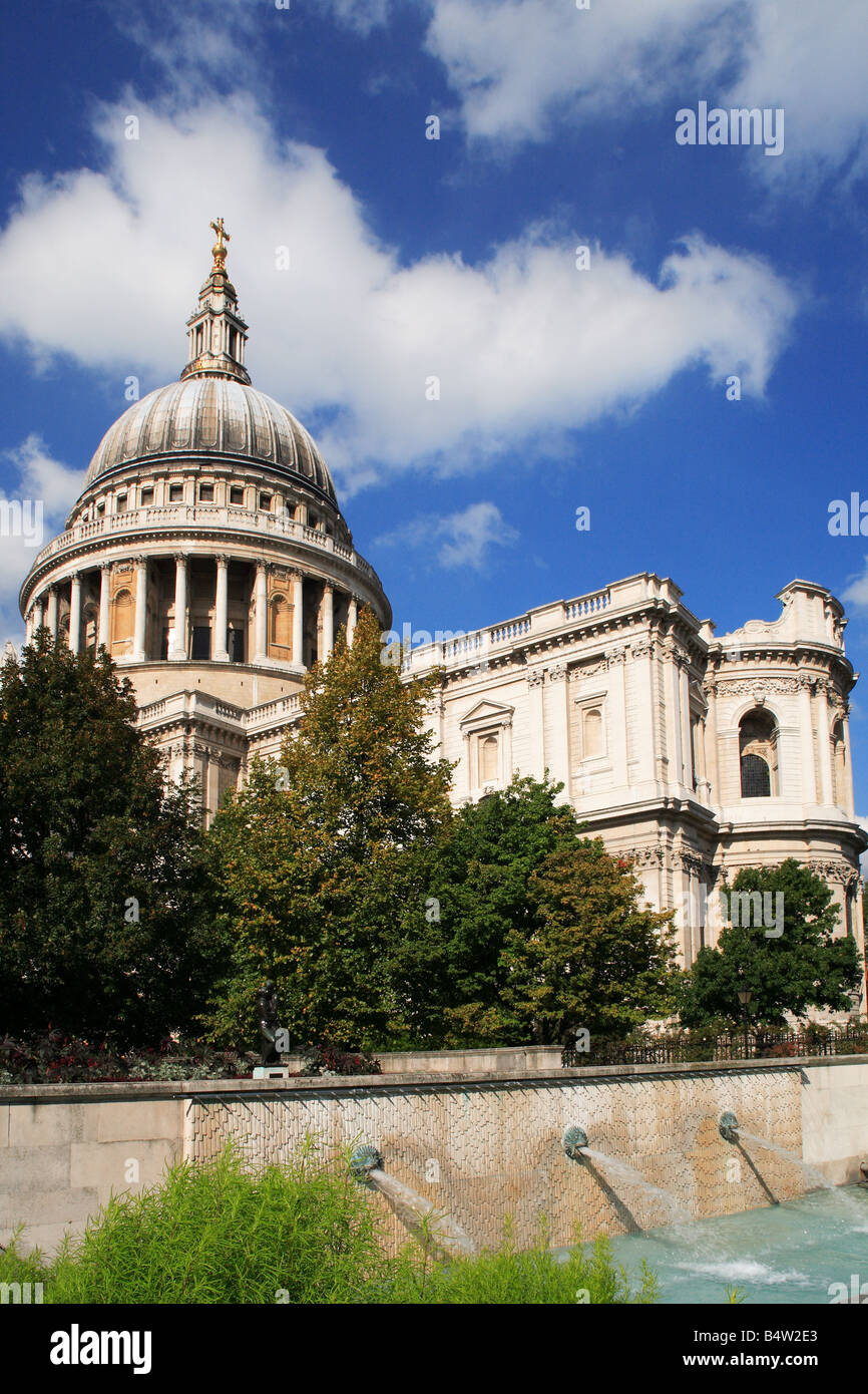 La Catedral de San Pablo, Ciudad de Londres, Inglaterra Foto de stock