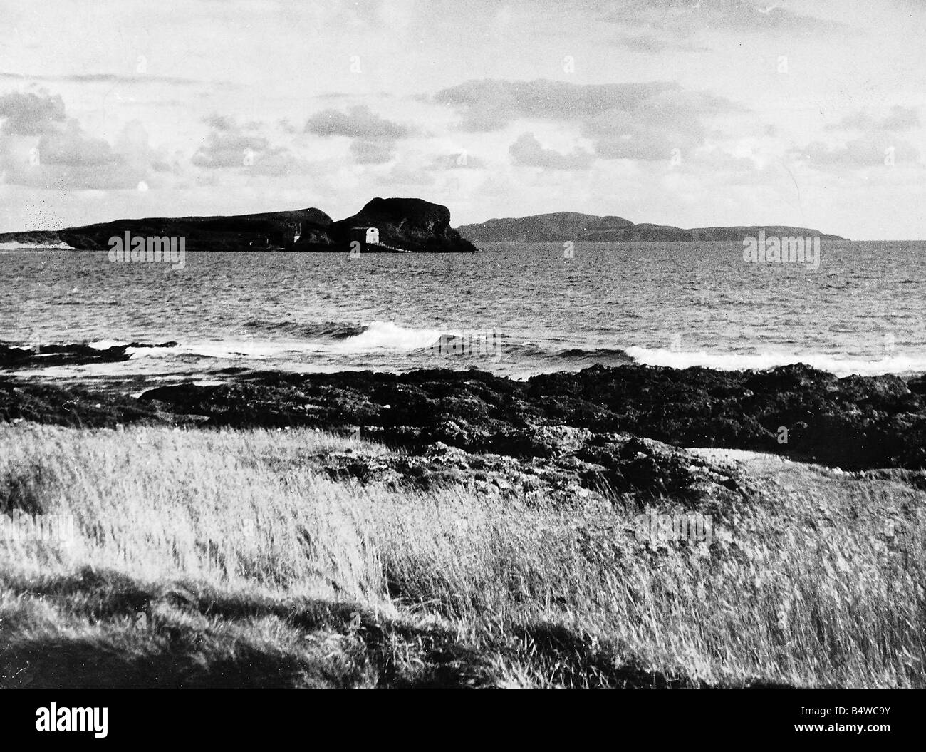 Sanda isla al sur de Kintyre en Escocia Foto de stock