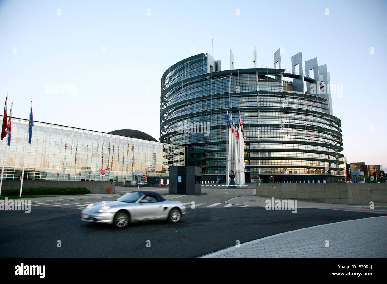 Sep 2008 - el edificio del Parlamento Europeo Estrasburgo Alsace Francia Foto de stock