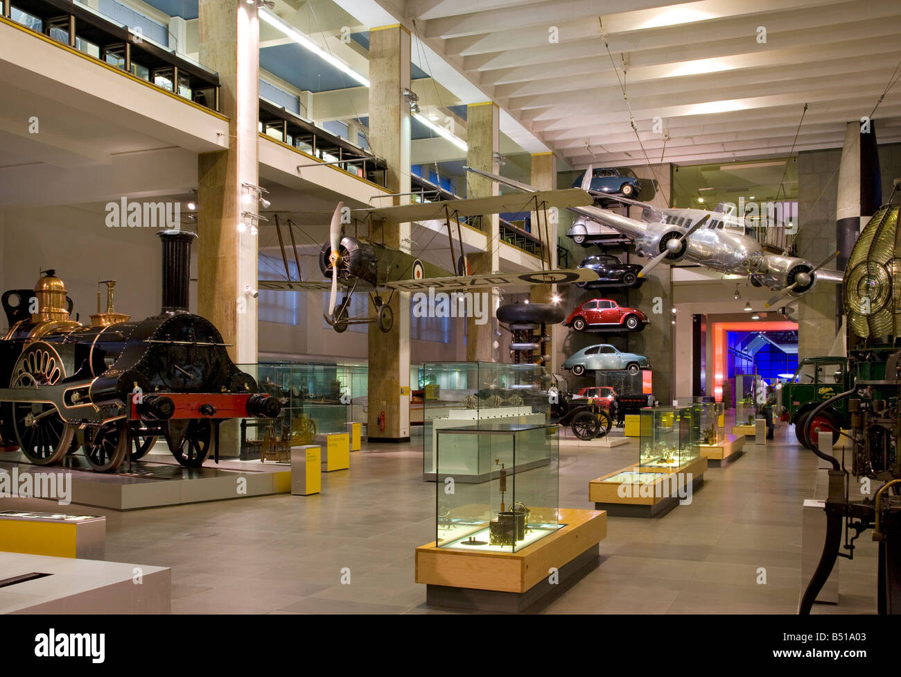 El museo de Ciencias de Londres, Inglaterra. Foto de stock
