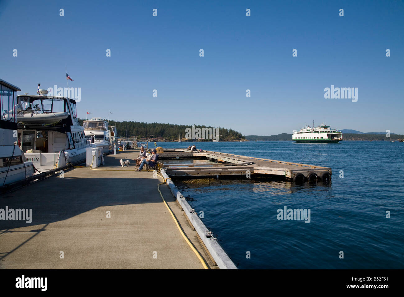 Friday Harbour ferry Isla San Juan el estado de Washington Foto de stock
