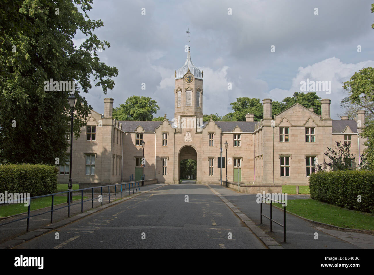 Gordon Highlanders Memorial Museum Huntly Castle entrada Aberdeenshire Altiplano Escocia, agosto de 2008 Foto de stock
