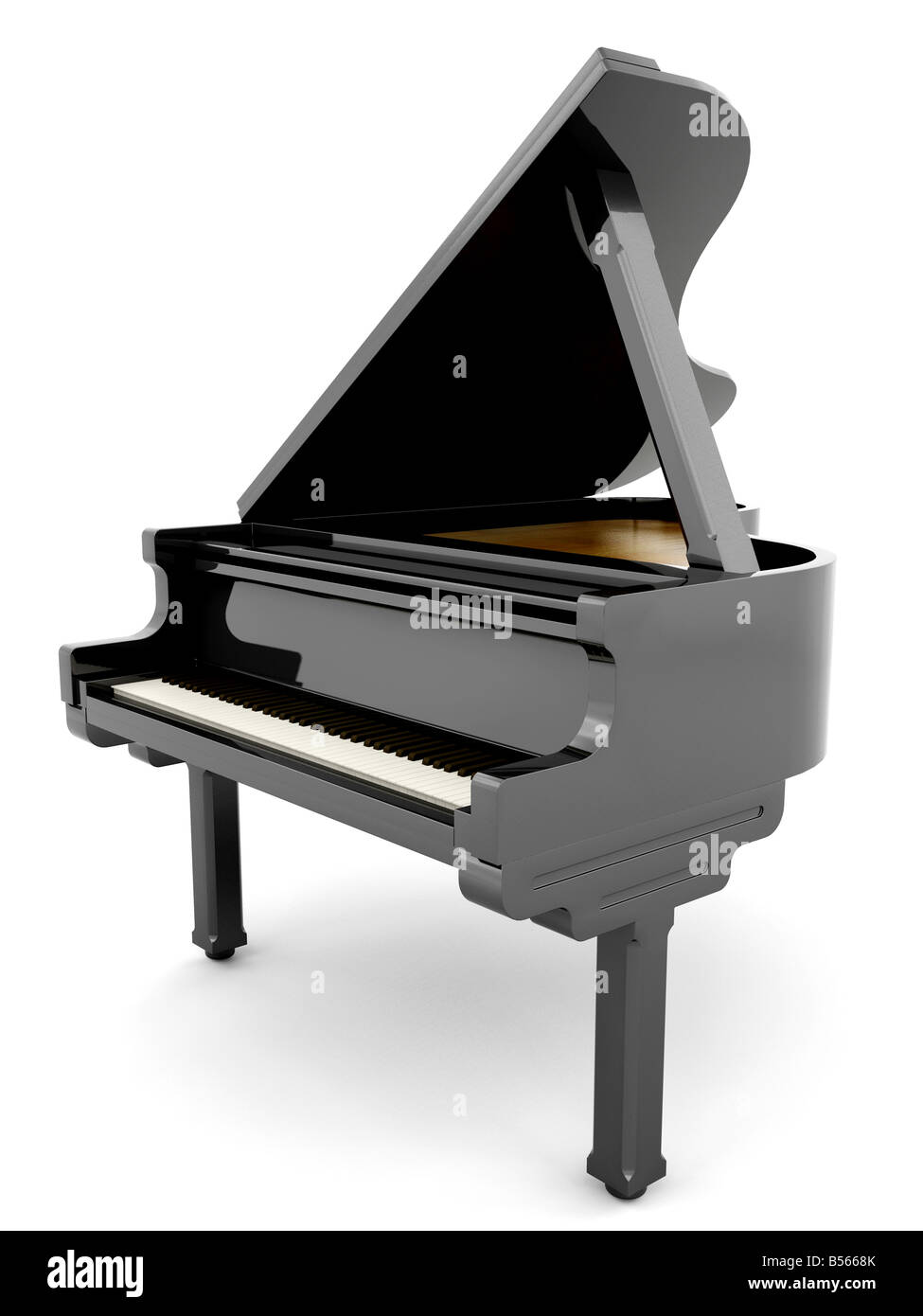 3D Render de un piano Foto de stock