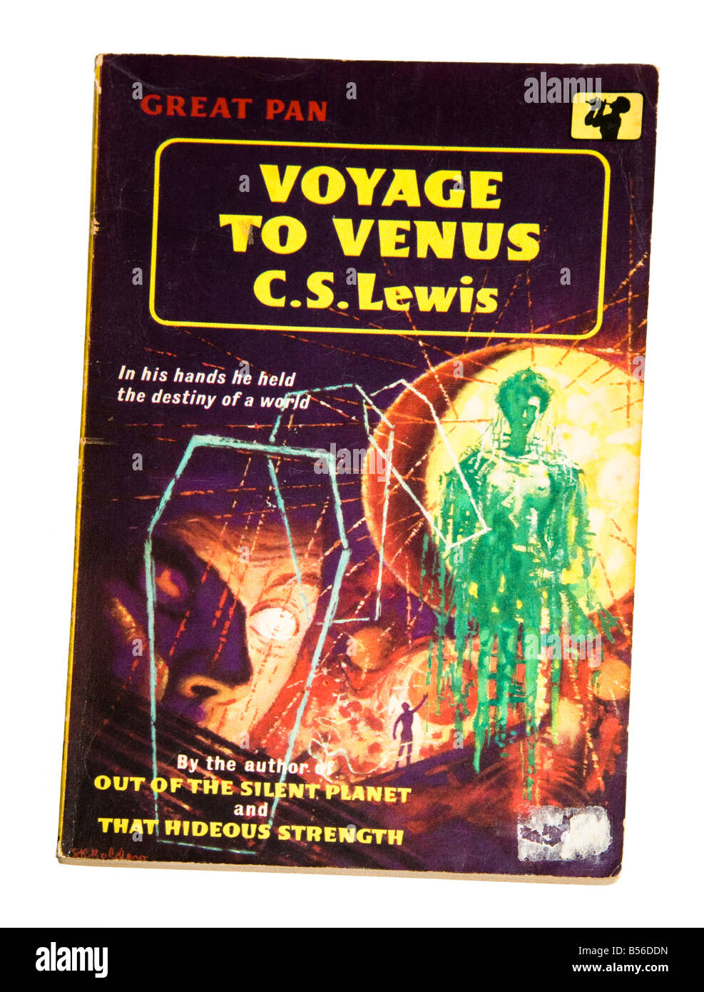 Cubierta de la edición anterior viaje a Venus ciencia ficción libro de CS Lewis 1953 edition Foto de stock