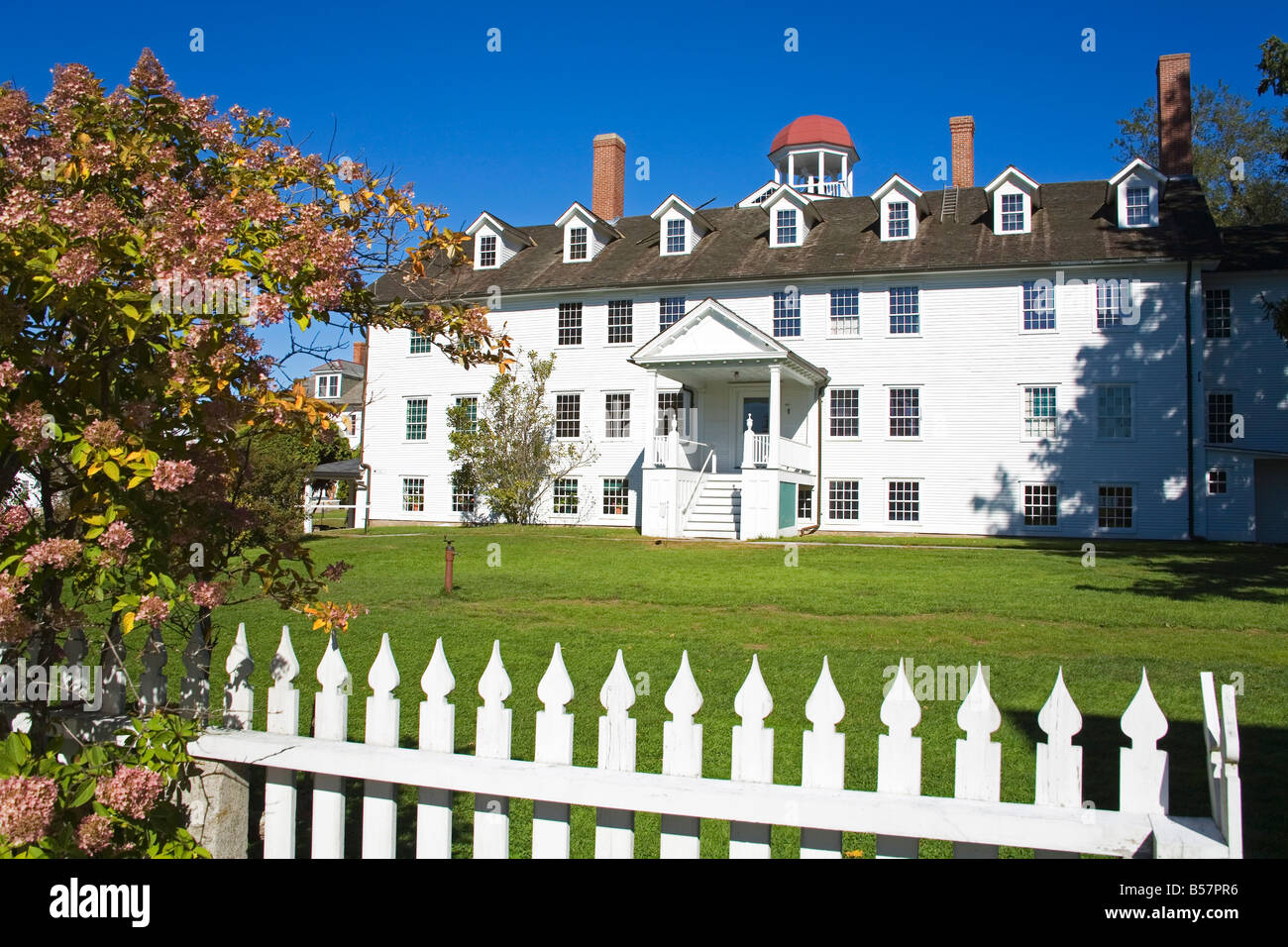 Canterbury Shaker Village, New Hampshire, Nueva Inglaterra, los Estados Unidos de América, América del Norte Foto de stock