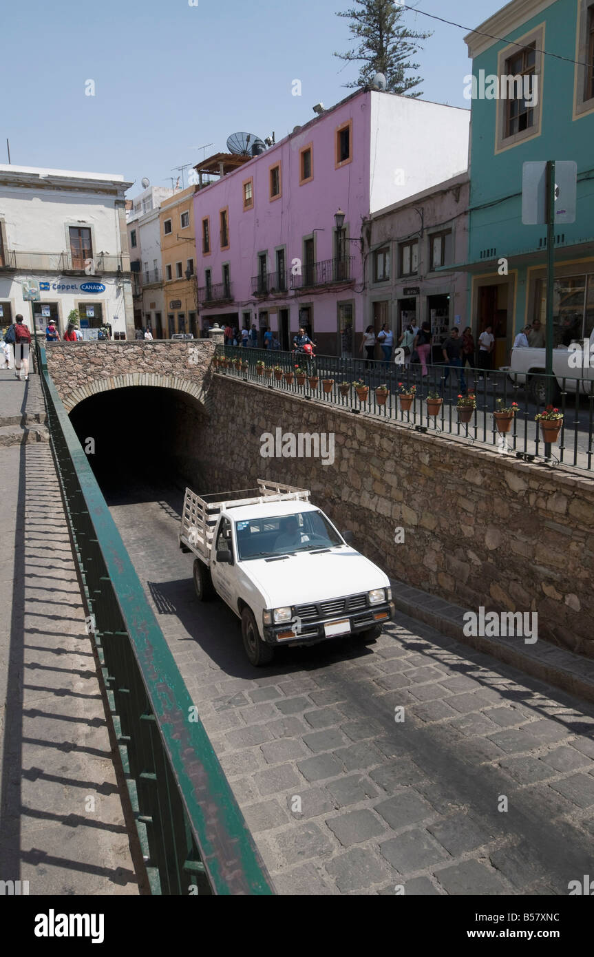 Famosos túneles de Guanajuato, un sitio del Patrimonio Mundial de la UNESCO, estado de Guanajuato, México, América del Norte Foto de stock